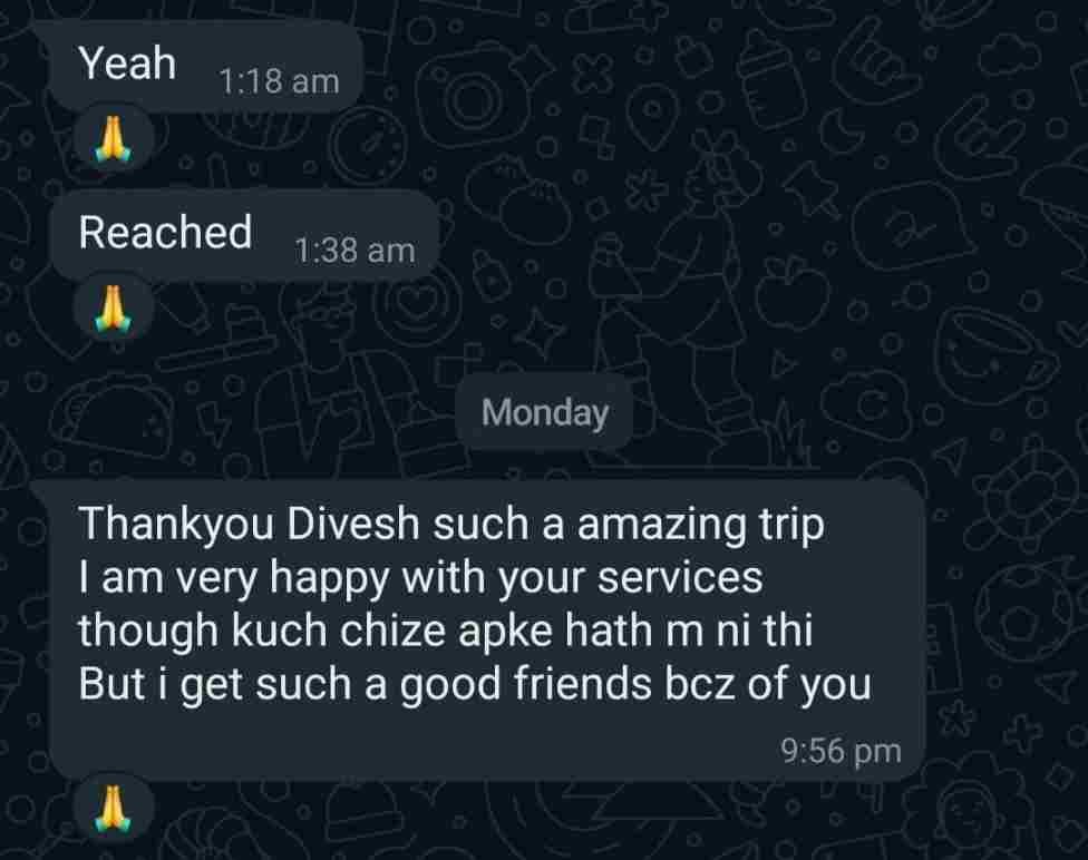 Nagarjuna Travels Customer Testimonial 17